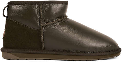 Мужские полусапоги из овчины (угги) EMU Australia, оливковые / 12737562 - вид 2