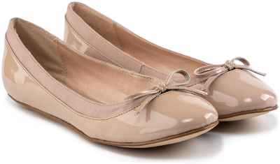 Женские балетки Buffalo shoes, бежевые 1279042