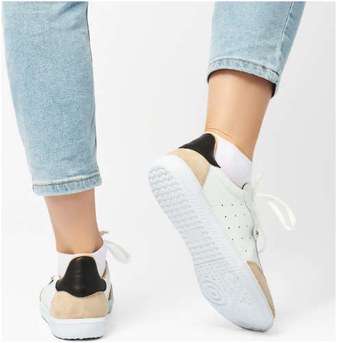 Женские кеды Bugatti, бежевые / 12736553 - вид 2