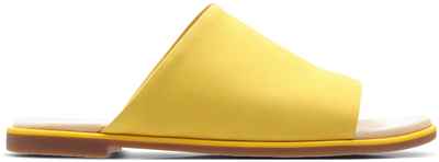Женские сланцы Clarks, желтые / 1279884 - вид 2