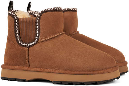 Женские полусапоги из овчины (угги) EMU Australia, коричневые 12737422