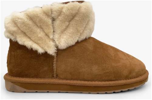 Женские полусапоги из овчины (угги) EMU Australia, коричневые 12738043