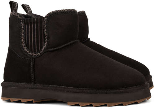 Женские полусапоги из овчины (угги) EMU Australia, черные 12737432