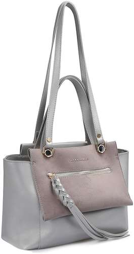 Женская сумка шоппер Laura Ashley, серебряная / 12723955 - вид 2
