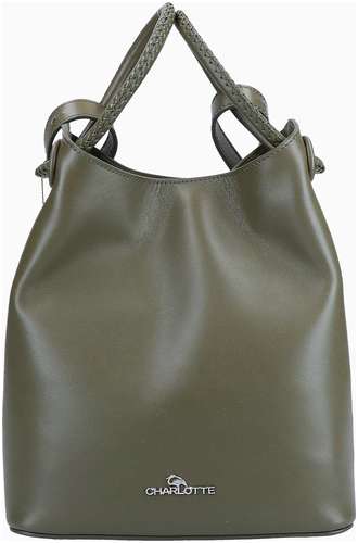 Женская сумка хобо Charlotte, зеленая / 12723796 - вид 2