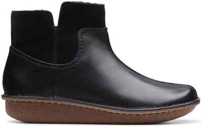 Женские полусапоги Clarks, черные / 1275056 - вид 2