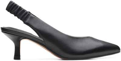 Женские туфли с закрытым мыском/открытой пяткой Clarks, черные / 1276832 - вид 2