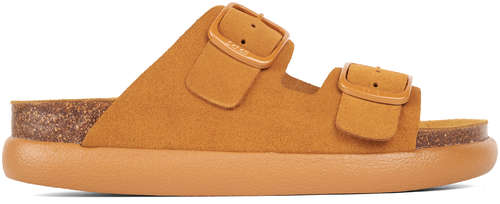 Женские сланцы SCHOLL, коньячные / 12736925 - вид 2