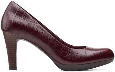 Женские туфли-лодочки Clarks, бордовые / 1275837 - вид 2