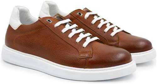 Мужские кеды Clarks, коньячные 12723492