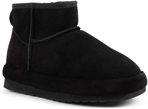 Женские полусапоги из овчины (угги) EMU Australia, черные / 12738065 - вид 2