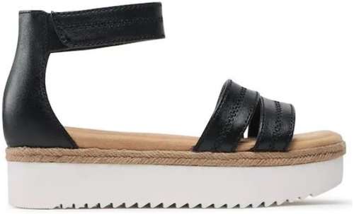 Женские сандалии Clarks, черные / 12737846 - вид 2