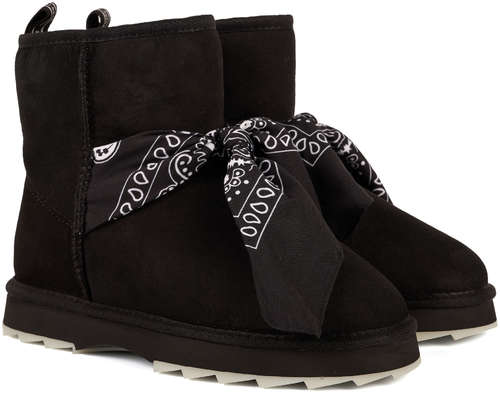 Женские полусапоги из овчины (угги) EMU Australia, черные 12737413