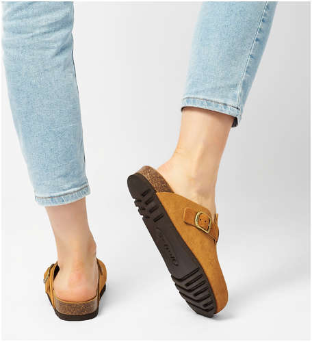 Женские сабо SCHOLL, коньячные / 12736506 - вид 2