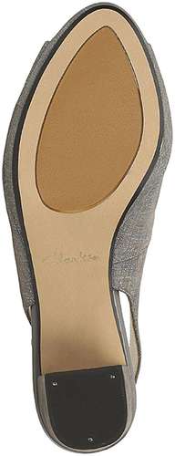 Женские туфли с открытым мыском/открытой пяткой Clarks, серые / 12730115 - вид 2
