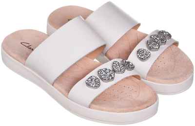 Женские сандалии Clarks, белые 1279096