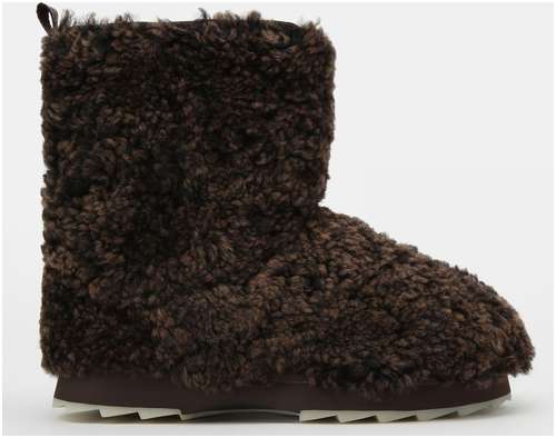 Женские полусапоги из овчины (угги) EMU Australia, коричневые 12738050
