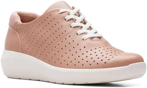 Женские кроссовки Clarks (Kayleigh Aster 26164859), розовые 12736790