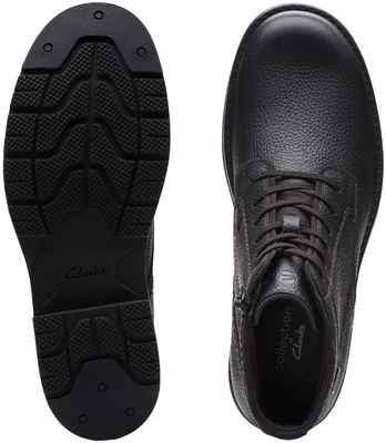 Мужские высокие ботинки Clarks, черные / 12711195 - вид 2