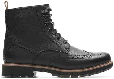 Мужские высокие ботинки Clarks(Batcombe Lord 26134857), черные / 12710656 - вид 2