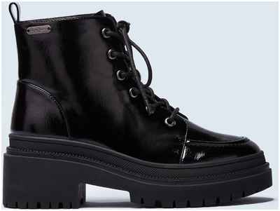 Женские высокие ботинки Pepe Jeans London, черные / 12711078 - вид 2