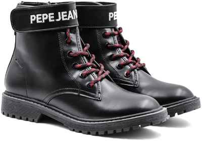 Детские высокие ботинки Pepe Jeans London, черные 12710785