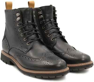 Мужские высокие ботинки Clarks(Batcombe Lord 26146501), черные / 1279956 - вид 1