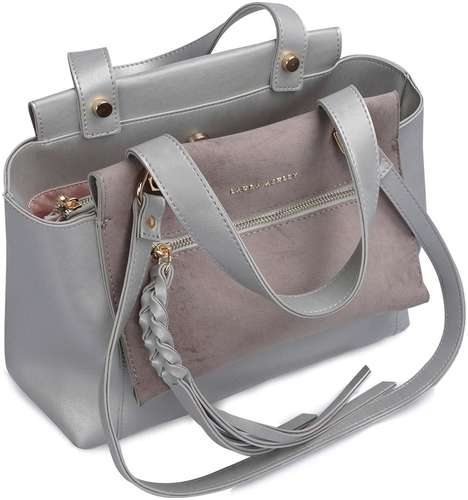 Женская сумка шоппер Laura Ashley, серебряная 12723955