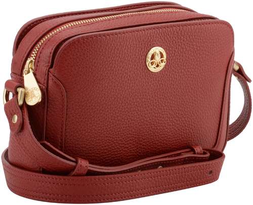 Женская сумка-бочонок Maison Pourchet, красная / 12729215 - вид 2
