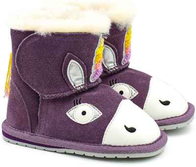 Детские ботинки из овчины (угги) EMU Australia(Magical Unicorn Walker B12409), фиолетовые 1275915