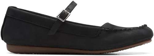 Женские туфли на ремешке Clarks, черные 12729325