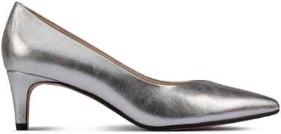 Женские туфли-лодочки Clarks, серебряные / 1275717 - вид 2