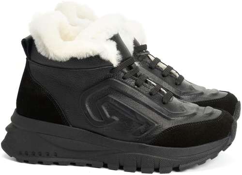 Женские высокие кроссовки Bugatti, черные 12735592