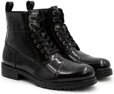 Женские высокие ботинки Pepe Jeans London, черные / 12710886