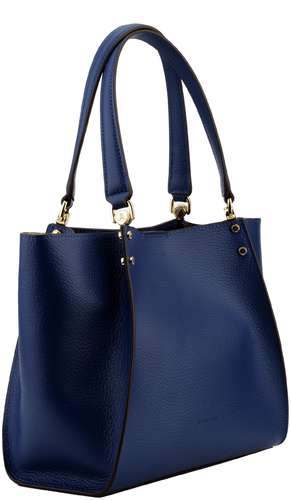 Женская сумка шоппер Maison Pourchet, синяя / 12729225 - вид 2