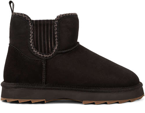 Женские полусапоги из овчины (угги) EMU Australia, черные / 12737432 - вид 2