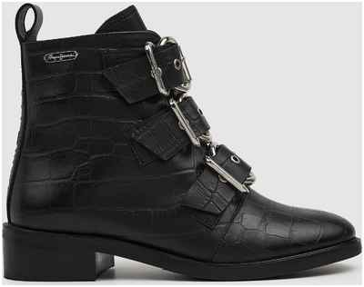 Женские ботинки на молнии Pepe Jeans London, черные / 12715767 - вид 2