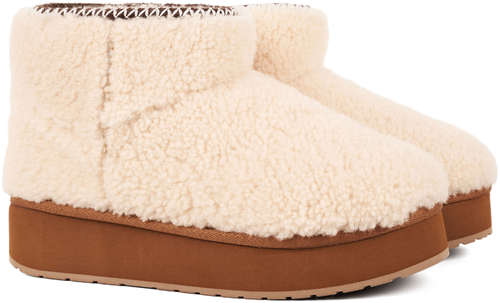 Женские полусапоги из овчины (угги) EMU Australia, белые 12737407