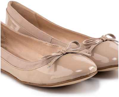 Женские балетки Buffalo shoes, бежевые / 1279042 - вид 2