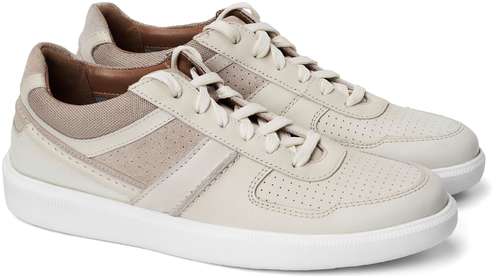 Мужские полуботинки Clarks, белые / 12733477 - вид 3