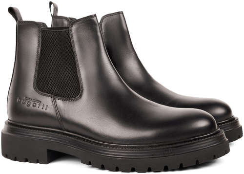 Мужские челси Bugatti, черные 12737934