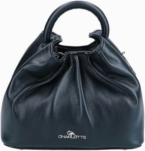 Женская сумка хобо Charlotte, черная / 12723797 - вид 2
