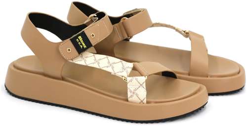 Женские сандалии Blauer, бежевые 12735851