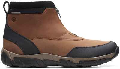 Мужские ботинки на молнии Clarks, коричневые / 12712079 - вид 2