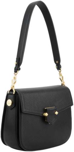Женская сумка кросс-боди Maison Pourchet, черная / 12724033 - вид 2