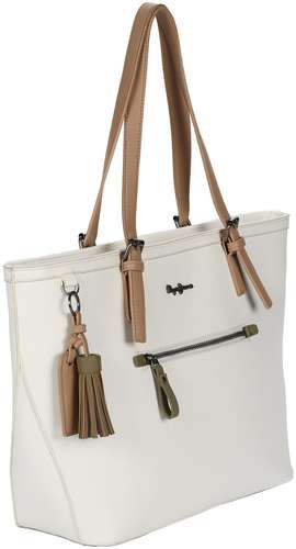 Женская сумка шоппер Pepe Jeans Bags, белая / 12726755 - вид 2