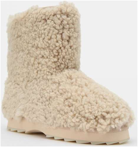Женские полусапоги из овчины (угги) EMU Australia, белые / 12738051 - вид 2