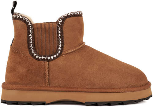 Женские полусапоги из овчины (угги) EMU Australia, коричневые / 12737422 - вид 2