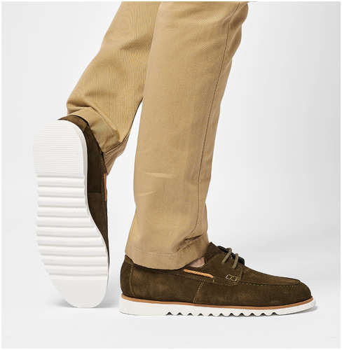 Мужские мокасины Clarks, хаки / 12736555 - вид 2