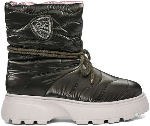 Женские полусапоги Blauer, зеленые / 12731749 - вид 2